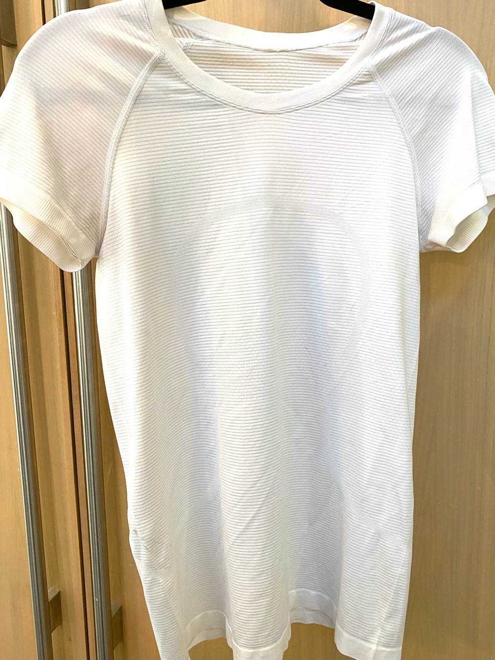 lululemon athletica White Short-Sleeve Textured Crew Tee